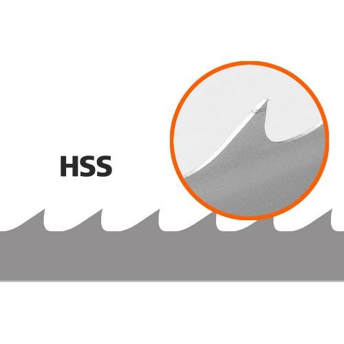 5 st (HSS/Bimetal-sagblad) till BS350, L: 2760 mm, W: 34 mm